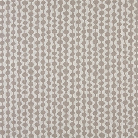Designer Fabrics 54 in. Wide Grey And Off White- Circle Striped- Designer Quality Upholstery Fabric K0010F
